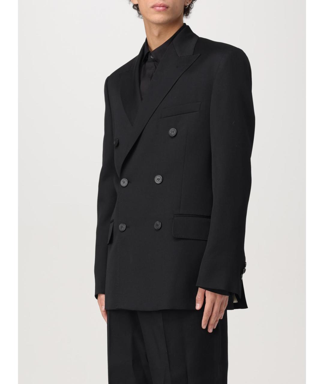 GOLDEN GOOSE DELUXE BRAND Черный шерстяной пиджак, фото 4