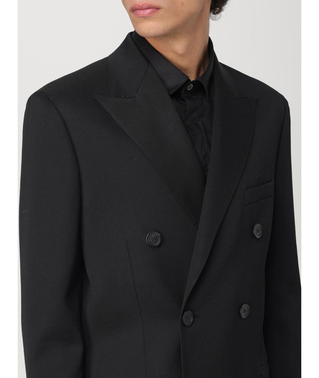 GOLDEN GOOSE DELUXE BRAND Черный шерстяной пиджак, фото 5