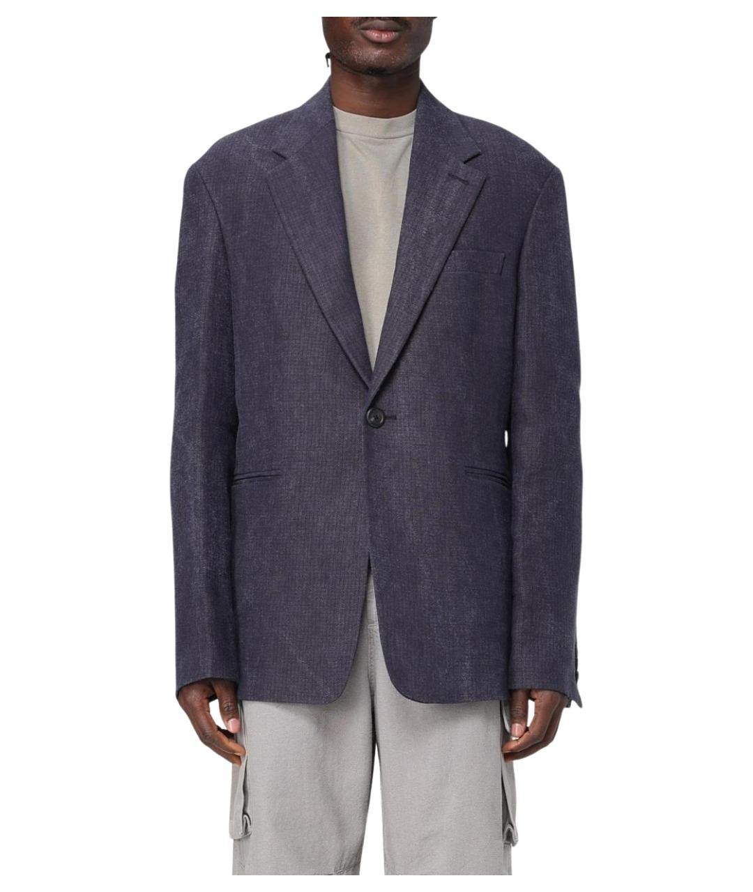 OUR LEGACY Синий вискозный пиджак, фото 1