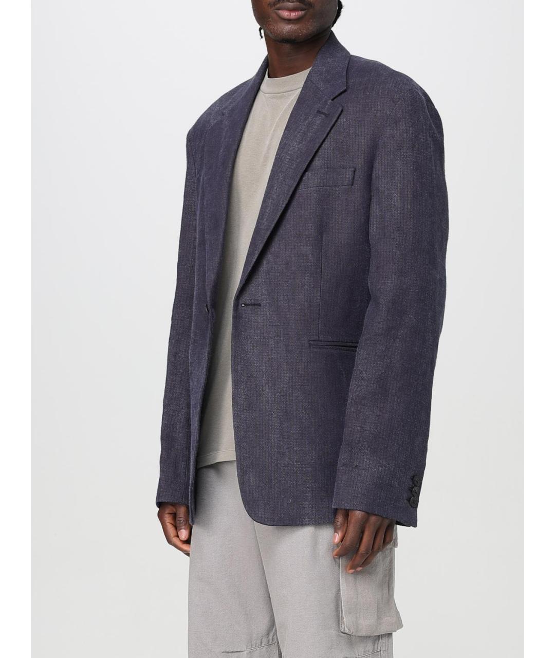 OUR LEGACY Синий вискозный пиджак, фото 4