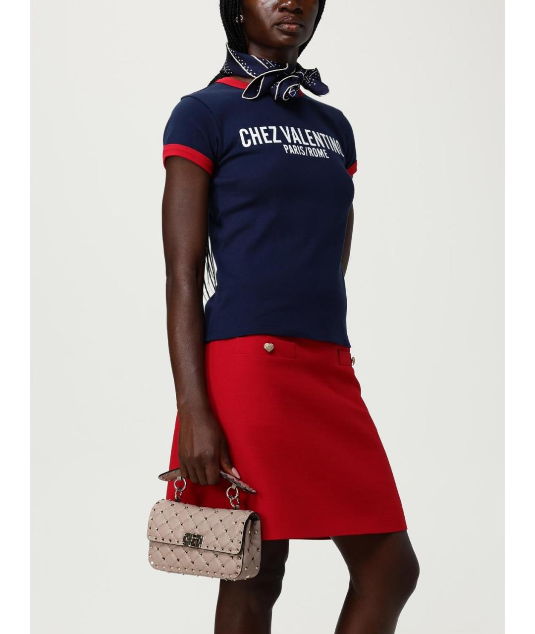 VALENTINO Бежевая кожаная сумка через плечо, фото 2