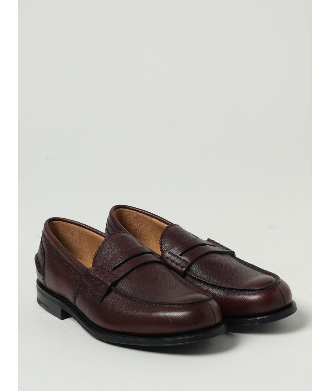 CHURCH'S Коричневые кожаные лоферы, фото 2