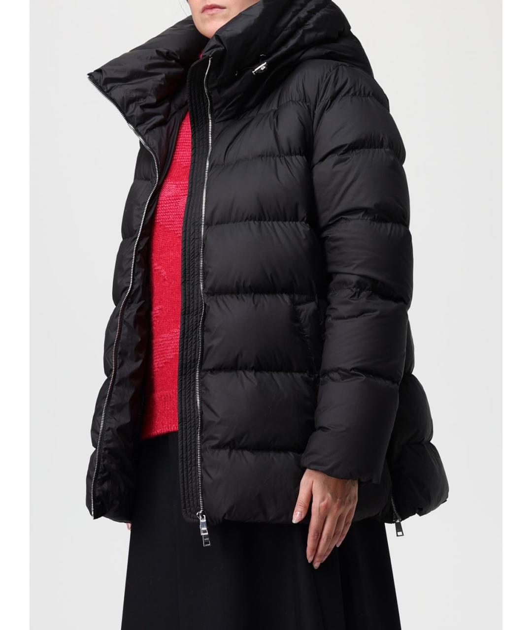 ADD Черный полиэстеровый пуховик, фото 3