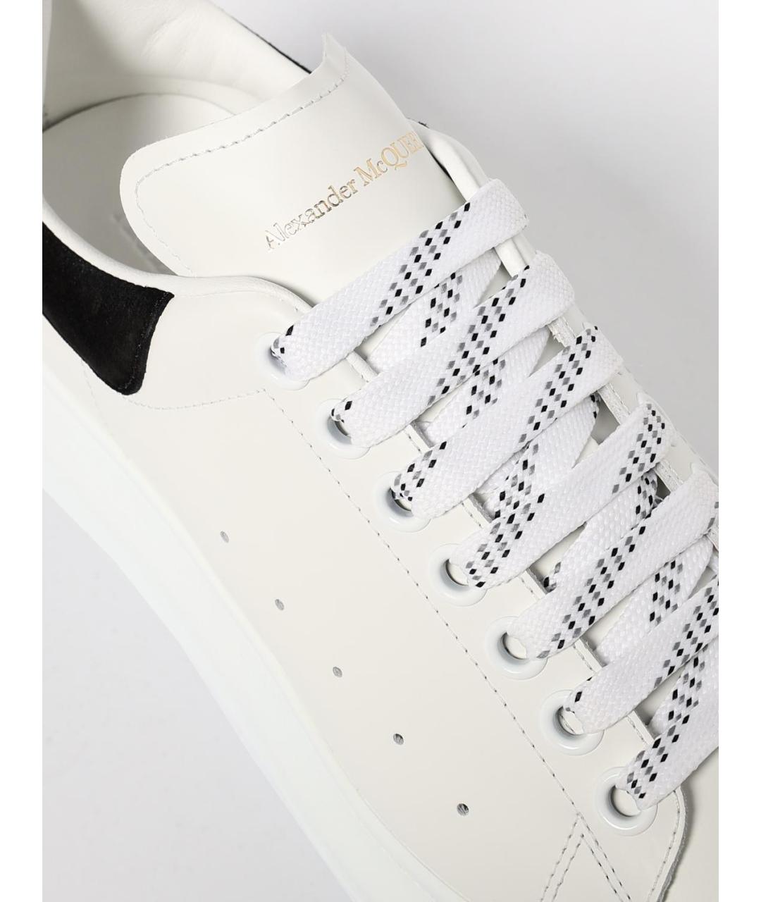 ALEXANDER MCQUEEN Белые кожаные кеды, фото 4