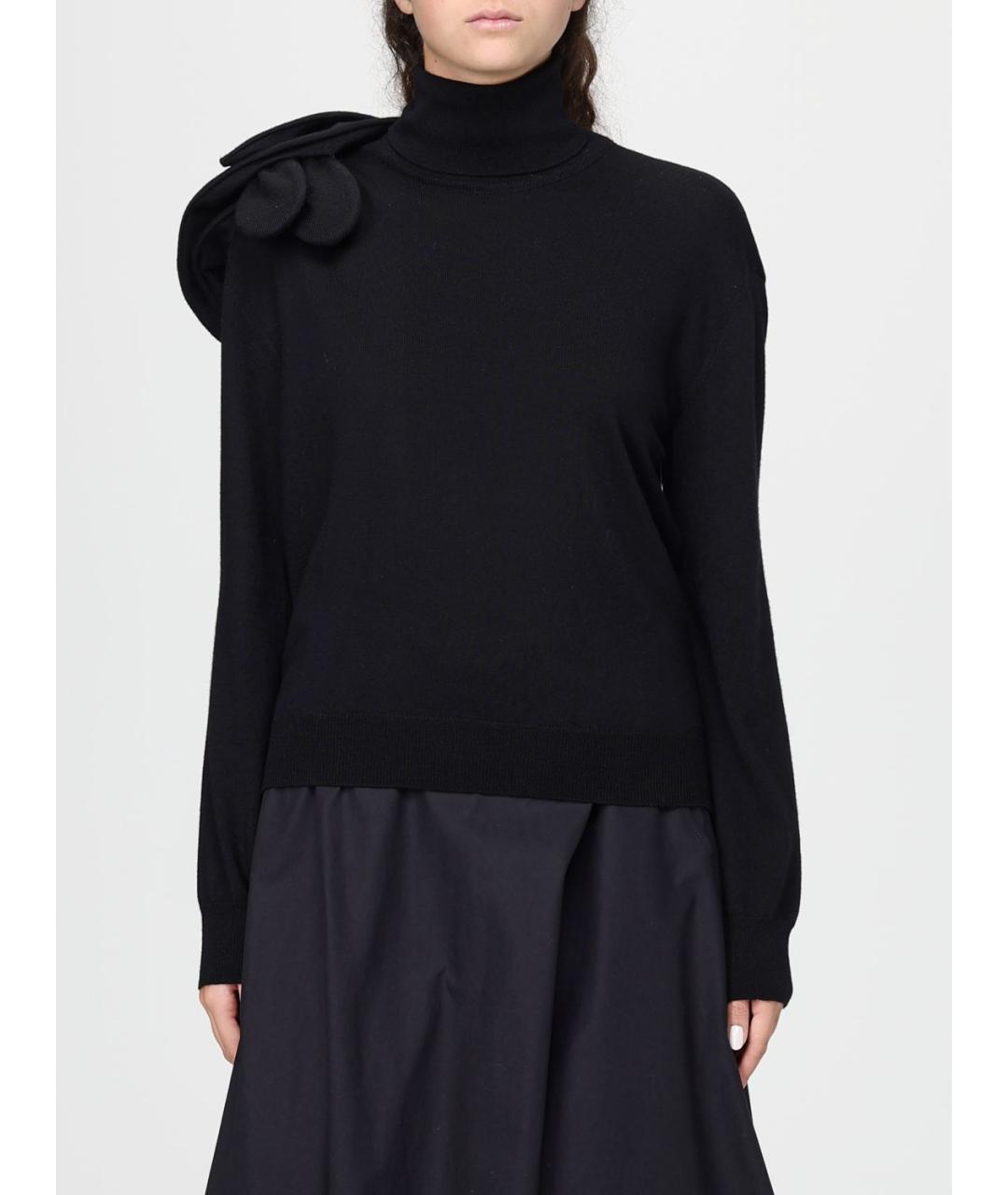 MOSCHINO Черный шерстяной джемпер / свитер, фото 5