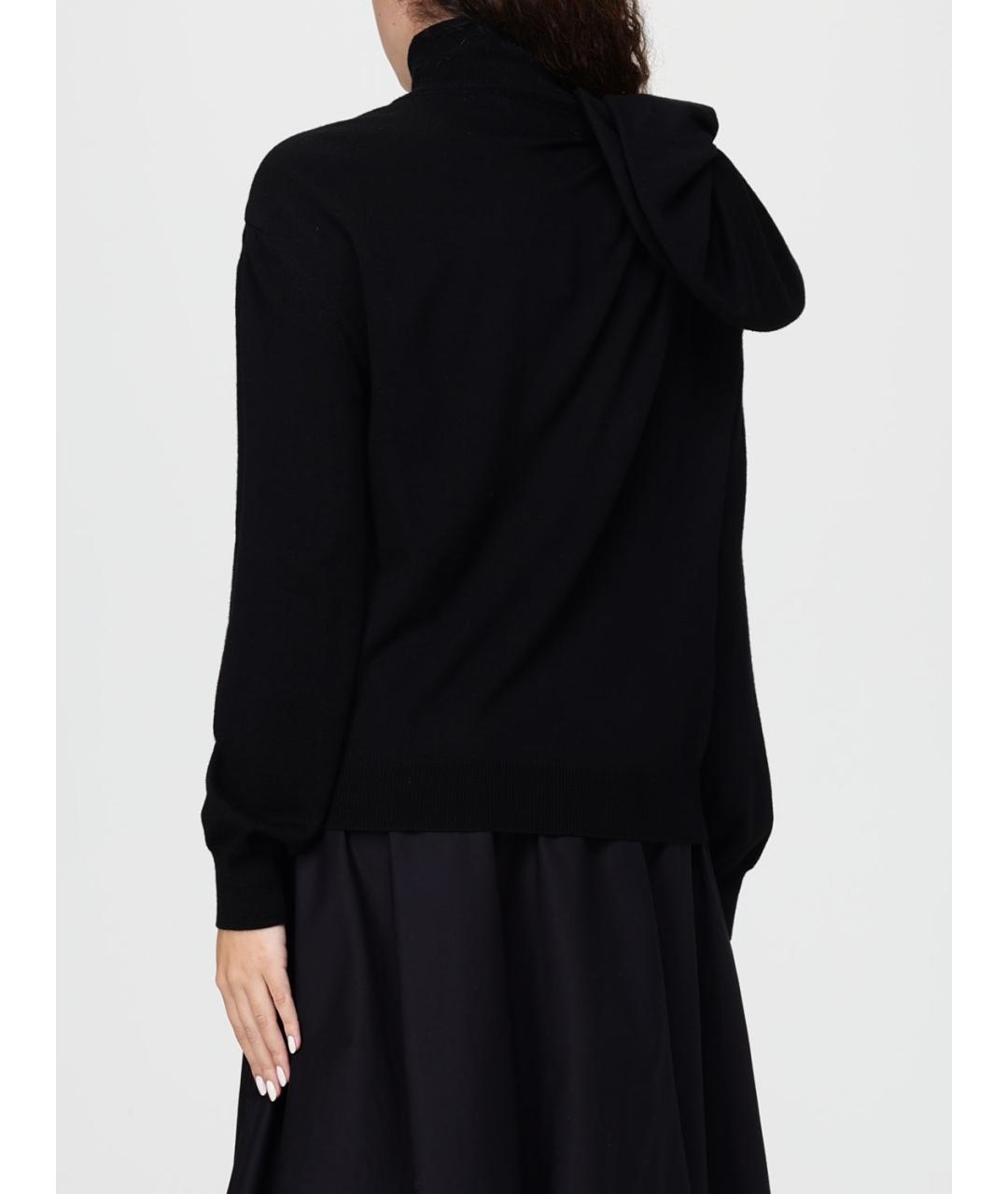 MOSCHINO Черный шерстяной джемпер / свитер, фото 3