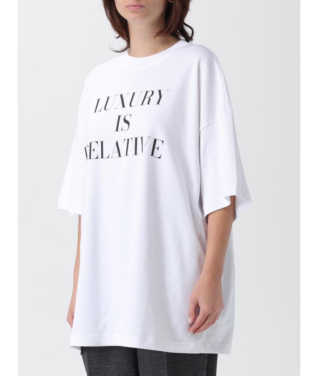 MOSCHINO Белая хлопковая футболка, фото 4