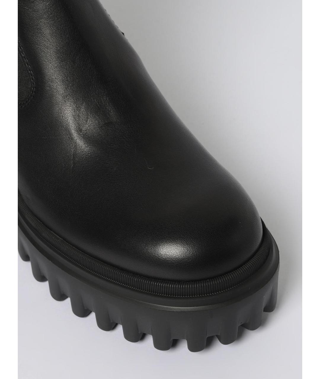 HOGAN Черные кожаные полусапоги, фото 4