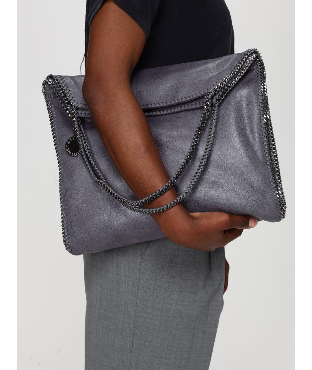 STELLA MCCARTNEY Серая синтетическая сумка через плечо, фото 2