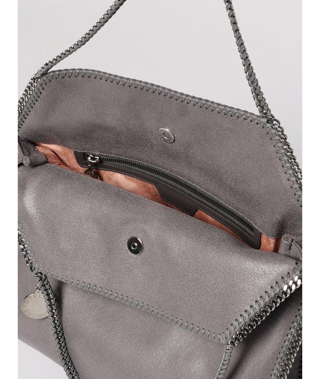 STELLA MCCARTNEY Серая синтетическая сумка через плечо, фото 5