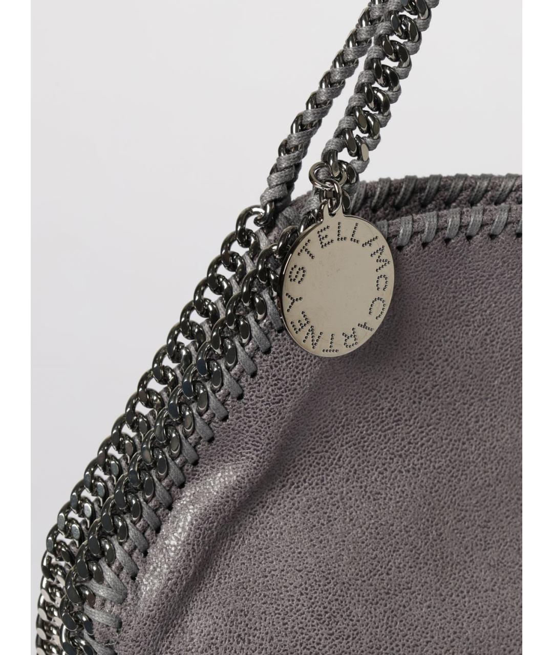 STELLA MCCARTNEY Серая синтетическая сумка через плечо, фото 4