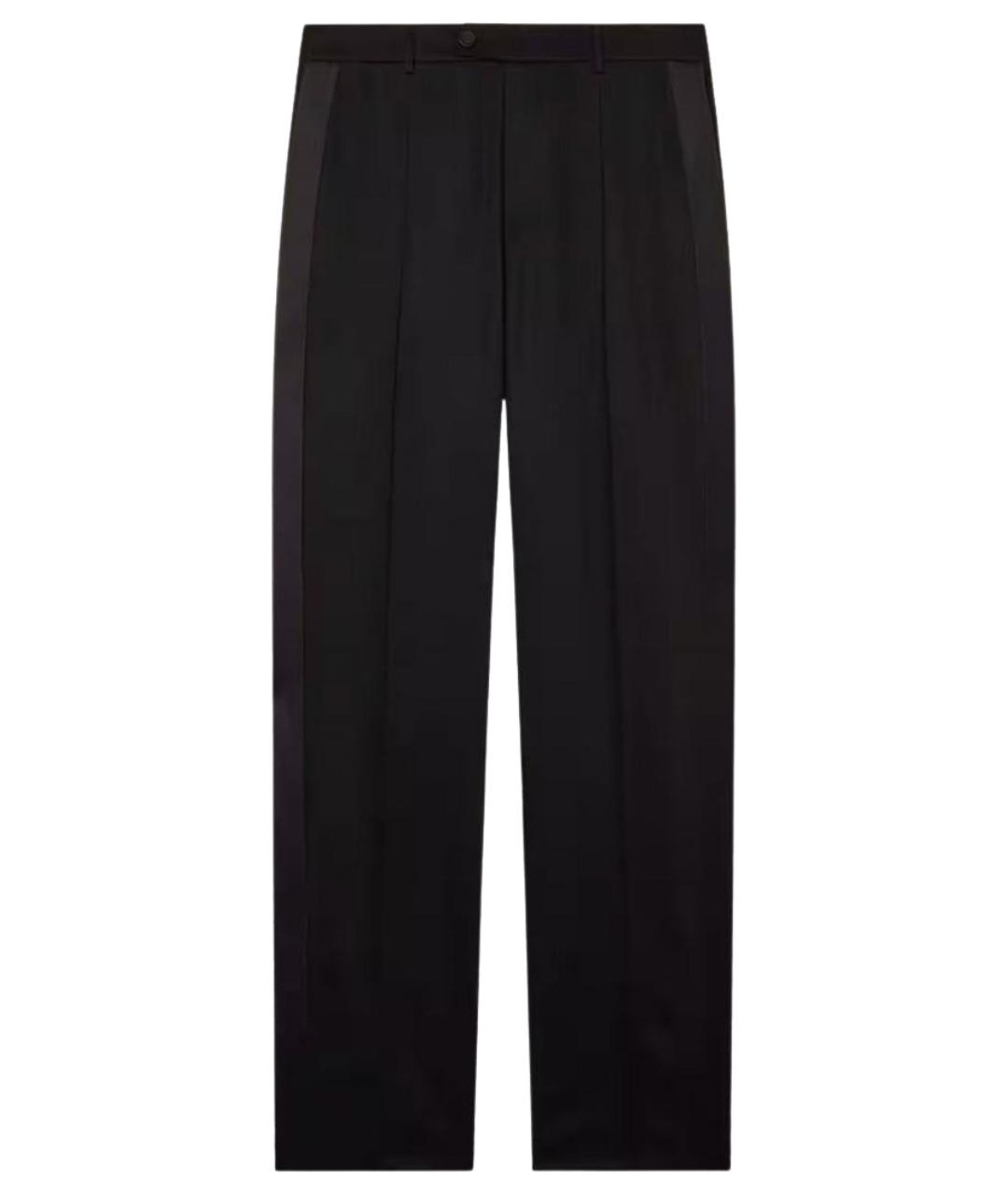 GOLDEN GOOSE DELUXE BRAND Черные шерстяные повседневные брюки, фото 1