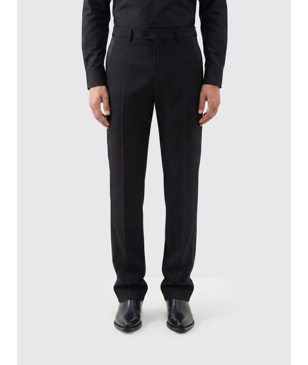 GOLDEN GOOSE DELUXE BRAND Черные шерстяные повседневные брюки, фото 3