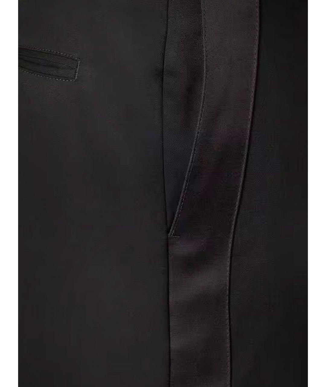 GOLDEN GOOSE DELUXE BRAND Черные шерстяные повседневные брюки, фото 4