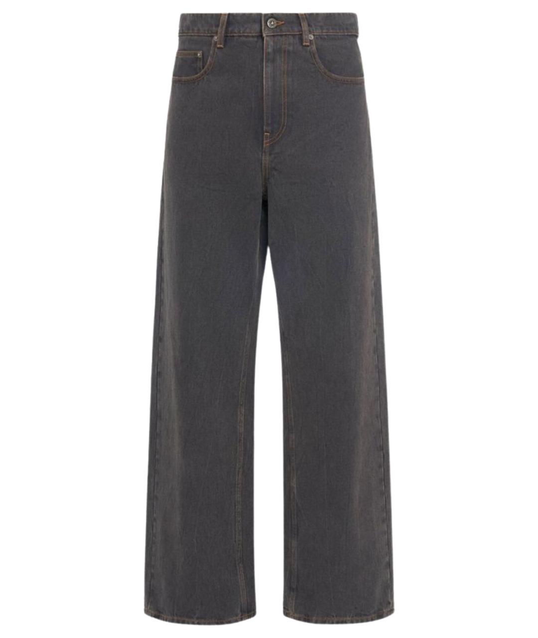 GOLDEN GOOSE DELUXE BRAND Черные хлопковые прямые джинсы, фото 1