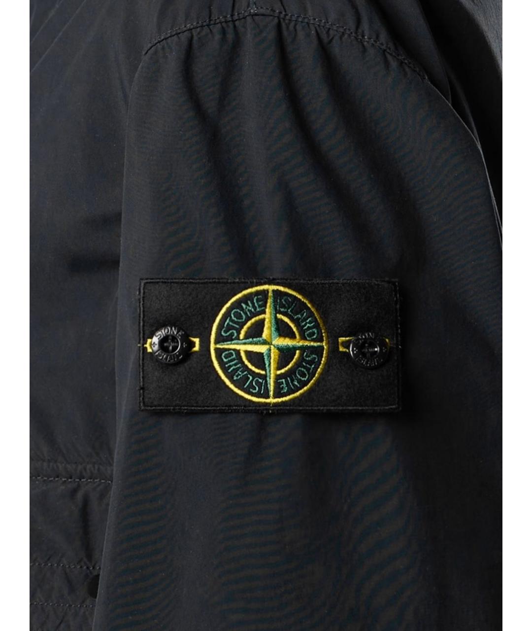 STONE ISLAND Черная полиэстеровая куртка, фото 4