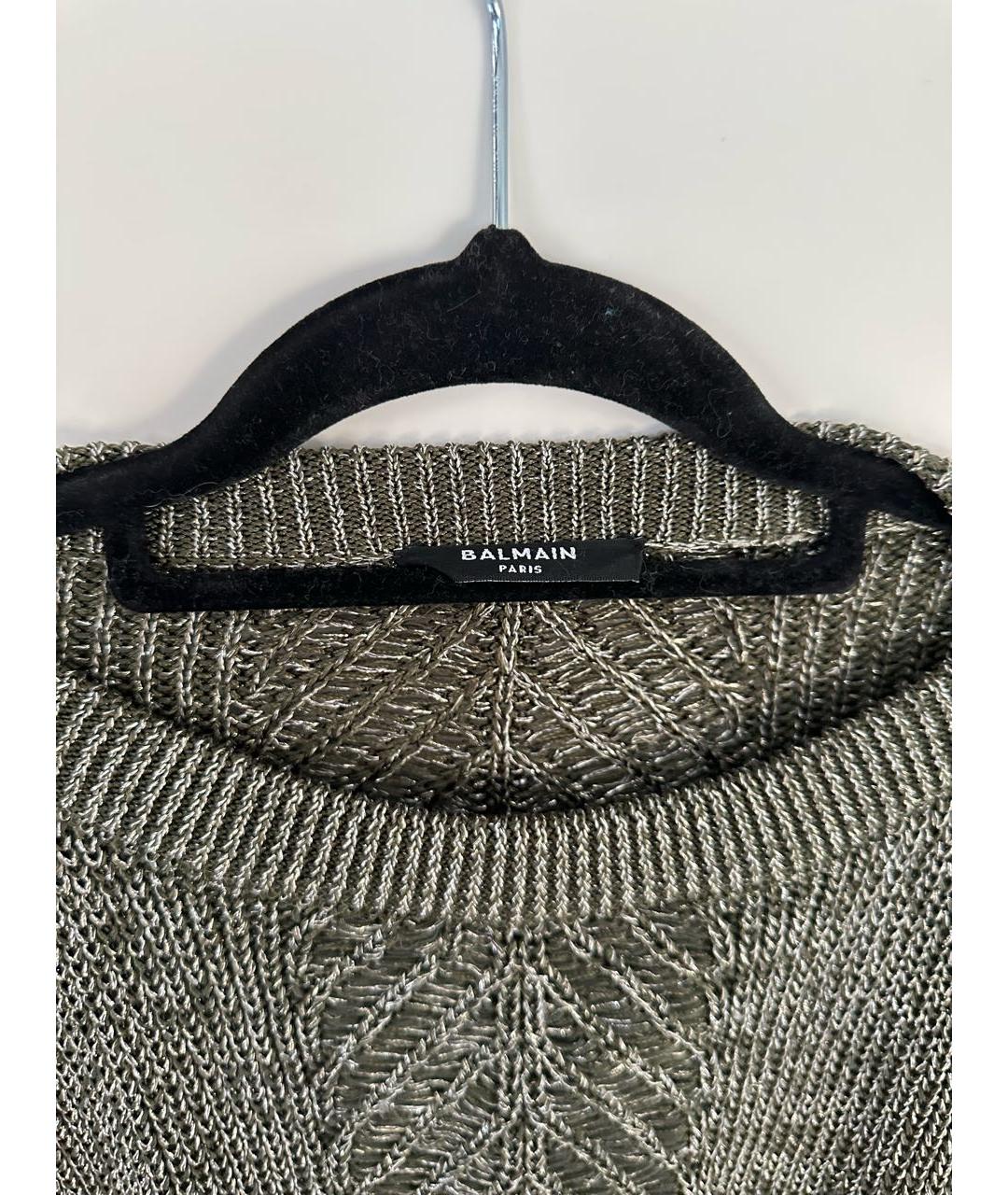 BALMAIN Серый вискозный джемпер / свитер, фото 3