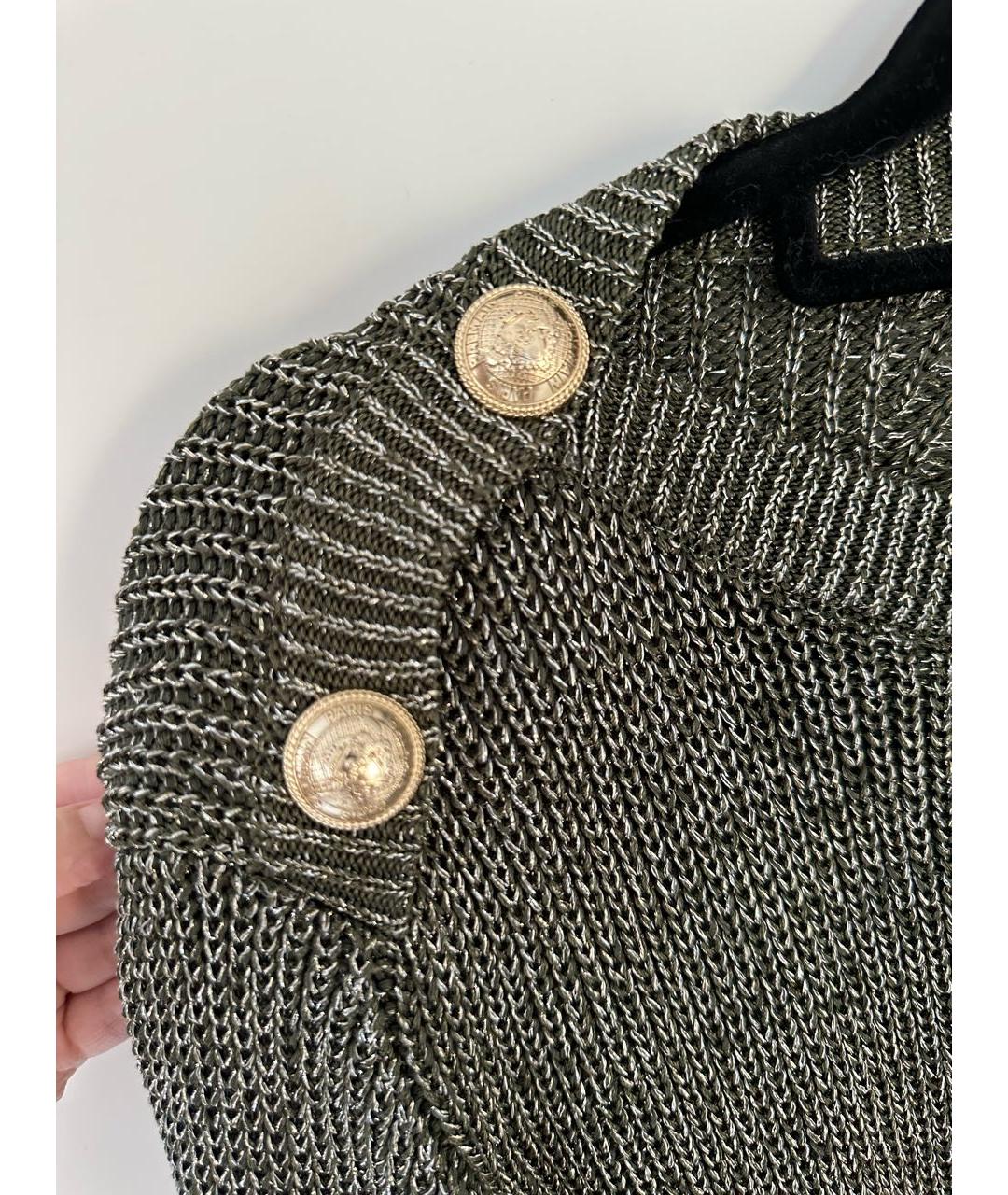 BALMAIN Серый вискозный джемпер / свитер, фото 4
