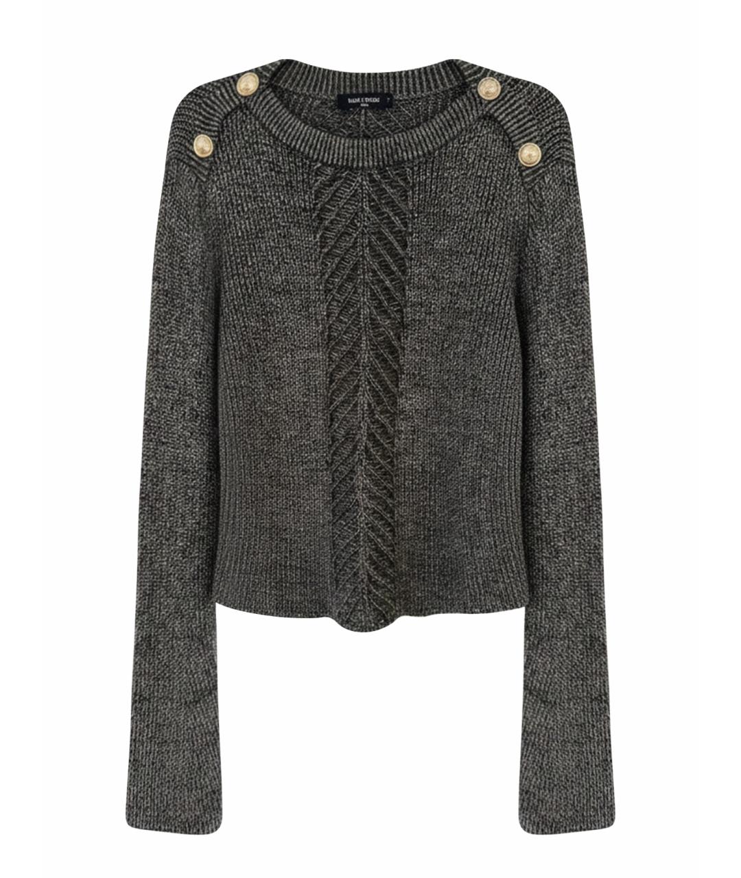 BALMAIN Серый вискозный джемпер / свитер, фото 1