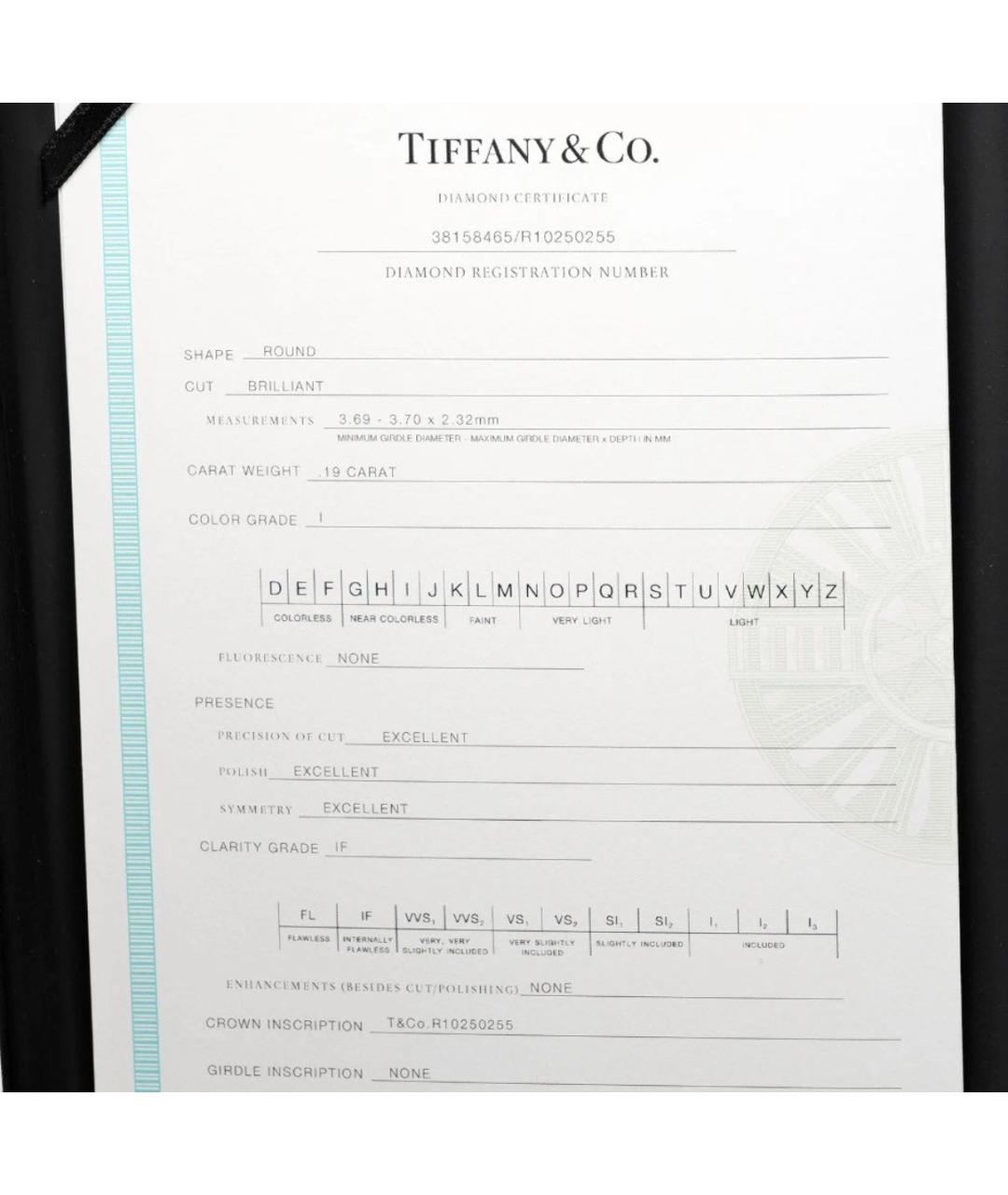 TIFFANY&CO Белое платиновое кольцо, фото 5