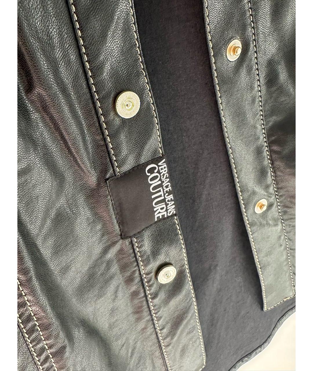 VERSACE JEANS COUTURE Черное вискозное повседневное платье, фото 6