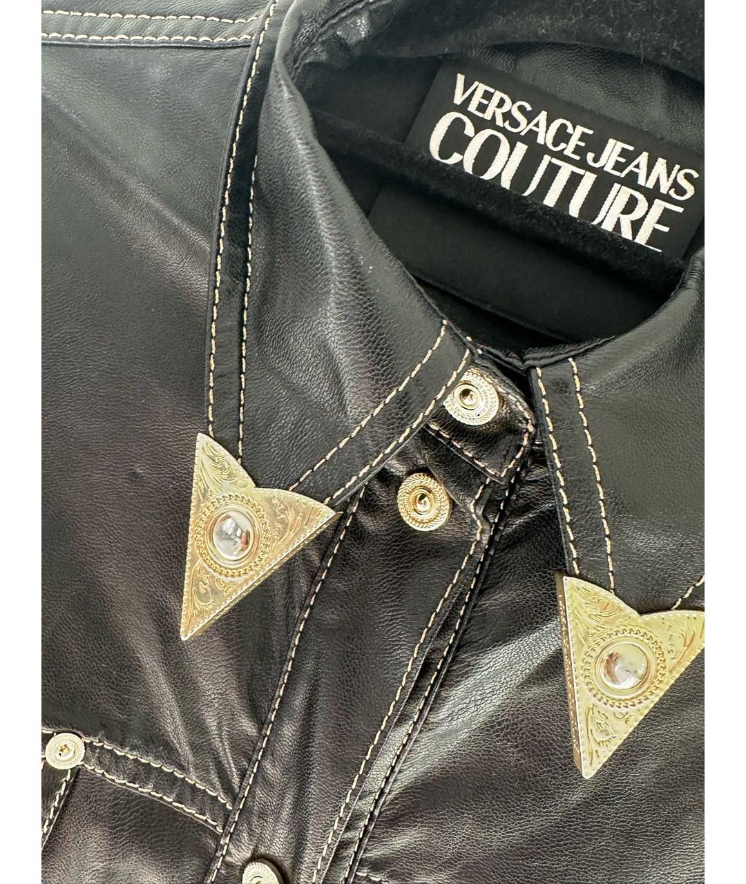 VERSACE JEANS COUTURE Черное вискозное повседневное платье, фото 4