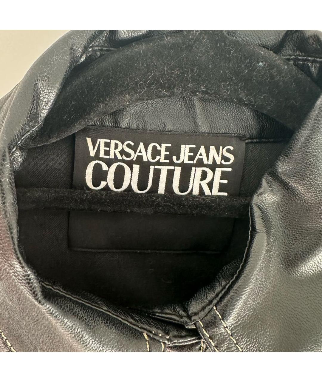 VERSACE JEANS COUTURE Черное вискозное повседневное платье, фото 3