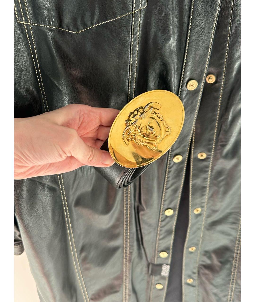 VERSACE JEANS COUTURE Черное вискозное повседневное платье, фото 5