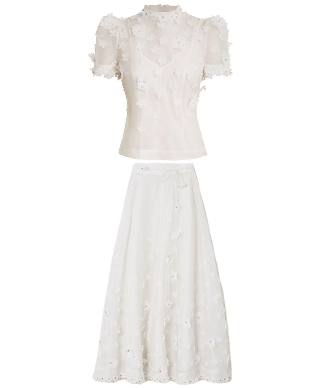 ZIMMERMANN Белый костюм с юбками, фото 1