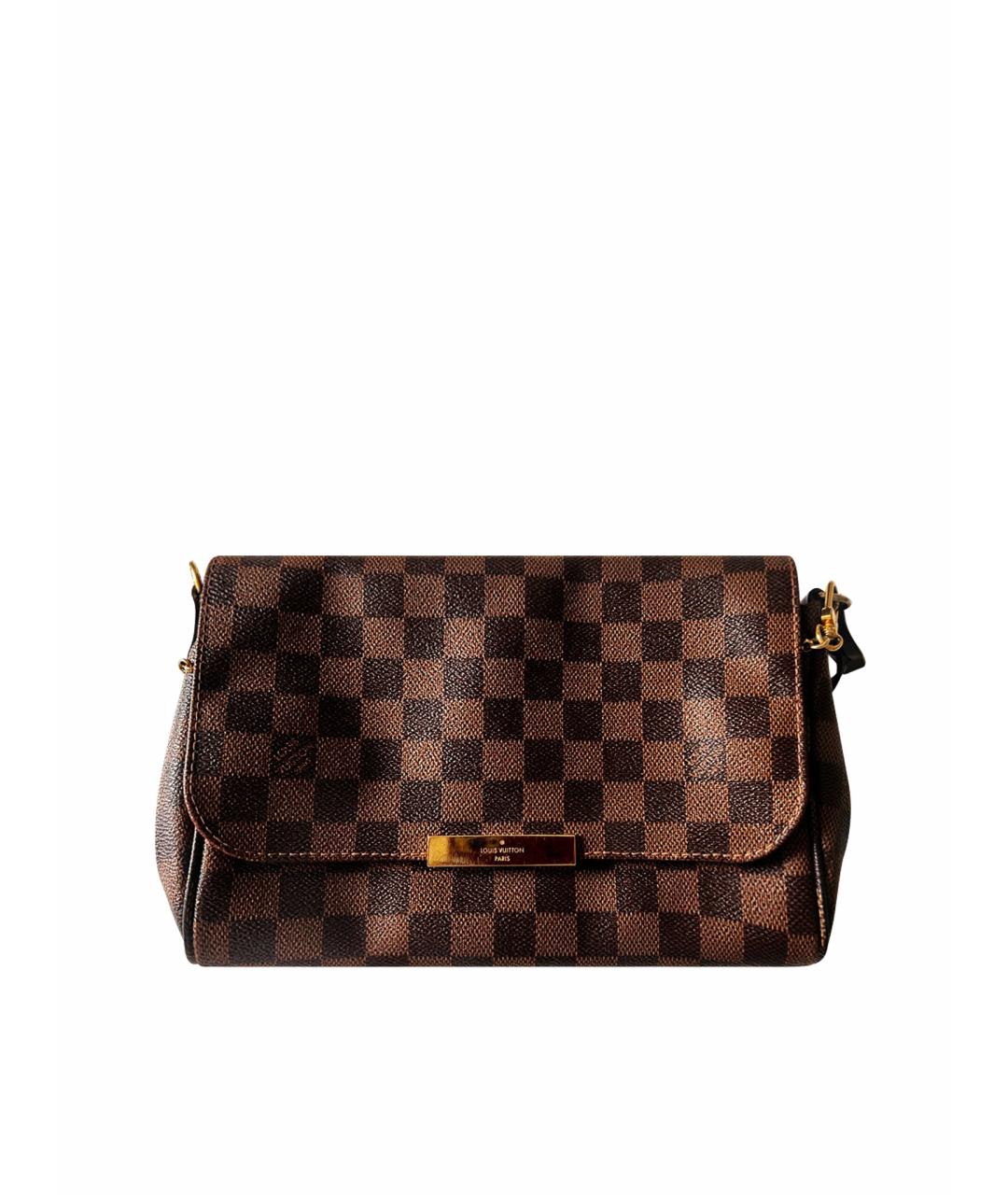 LOUIS VUITTON Коричневая сумка с короткими ручками, фото 1