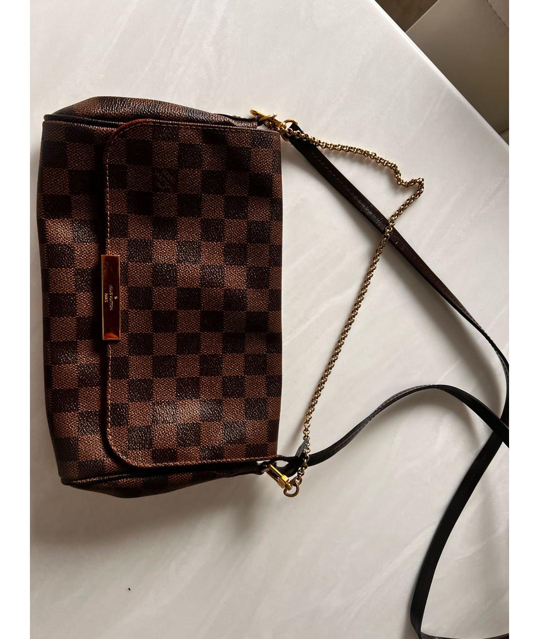 LOUIS VUITTON Коричневая сумка с короткими ручками, фото 2