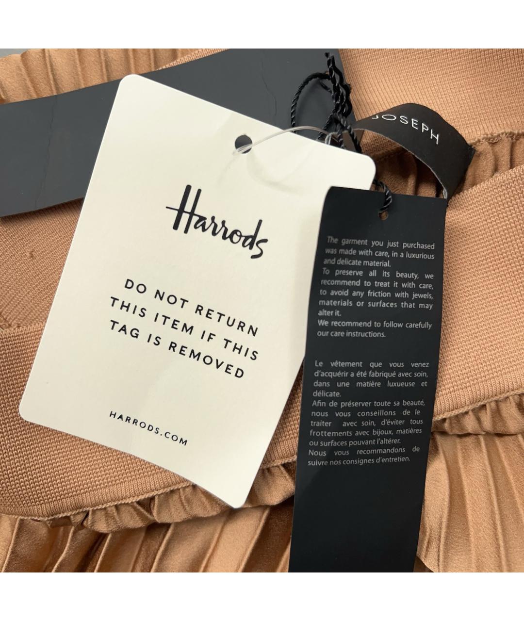 JOSEPH Коричневая полиэстеровая юбка миди, фото 8