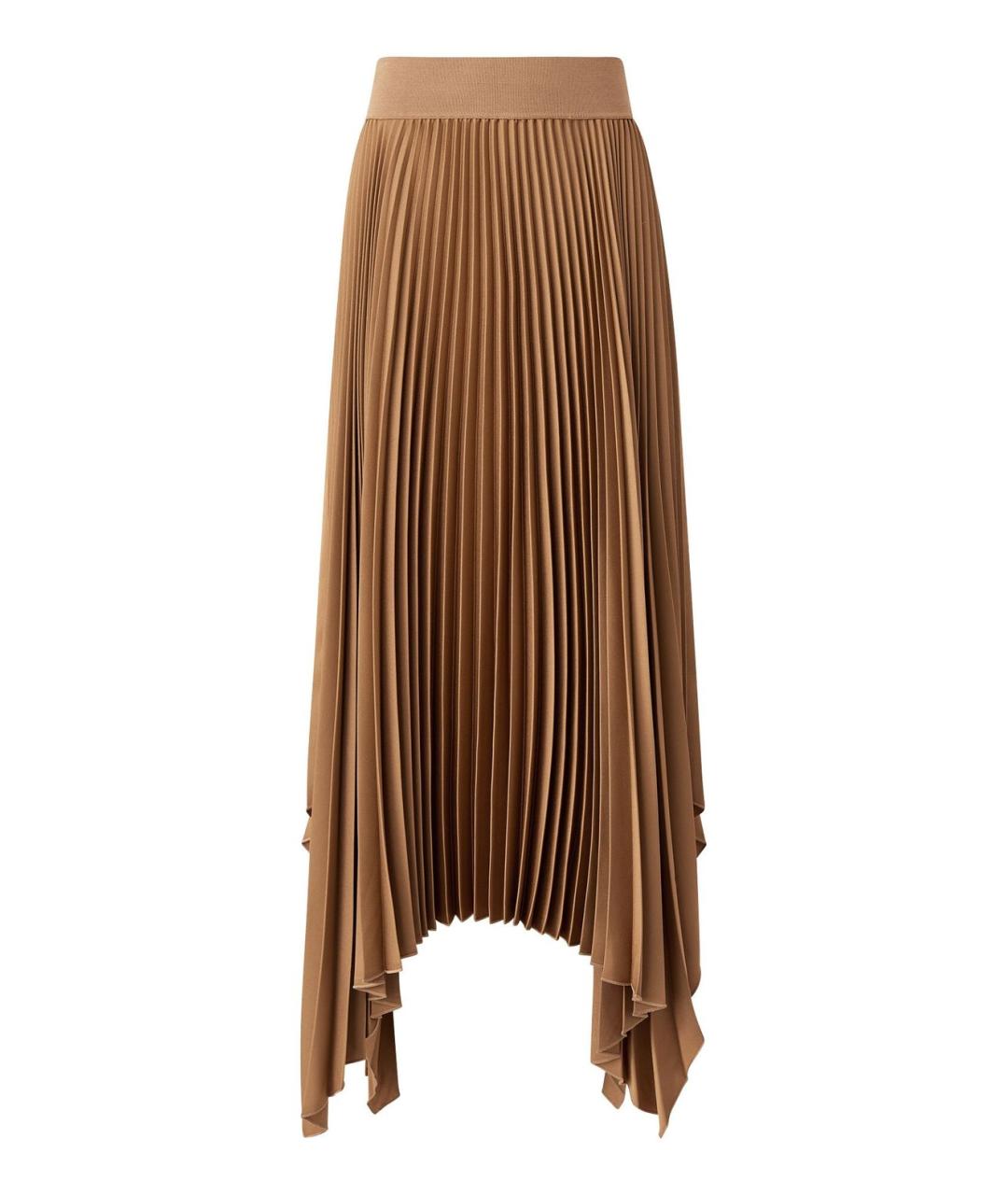 JOSEPH Коричневая полиэстеровая юбка миди, фото 10