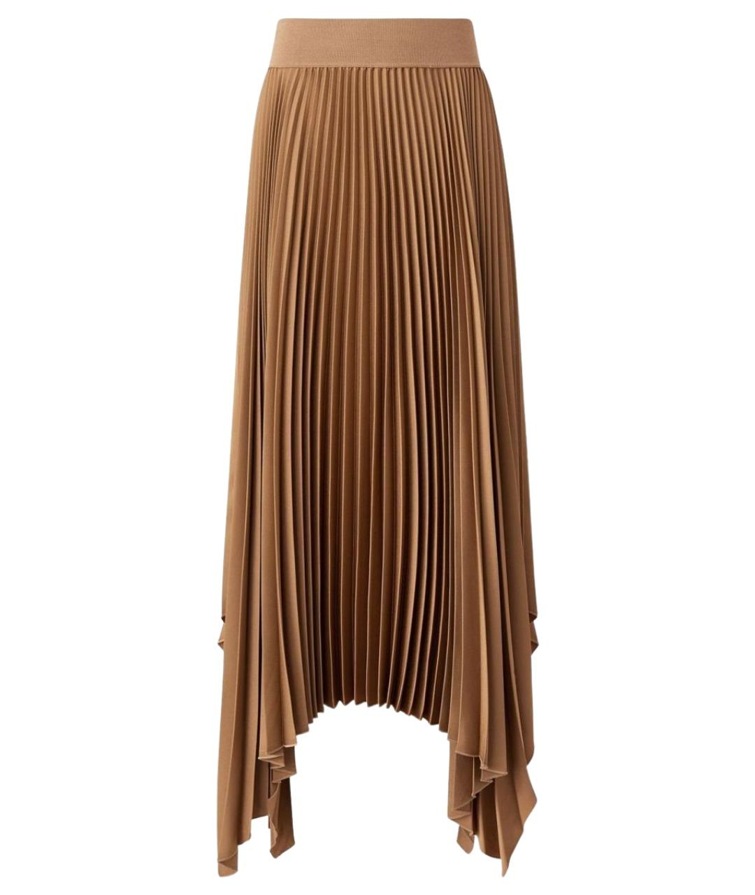 JOSEPH Коричневая полиэстеровая юбка миди, фото 1