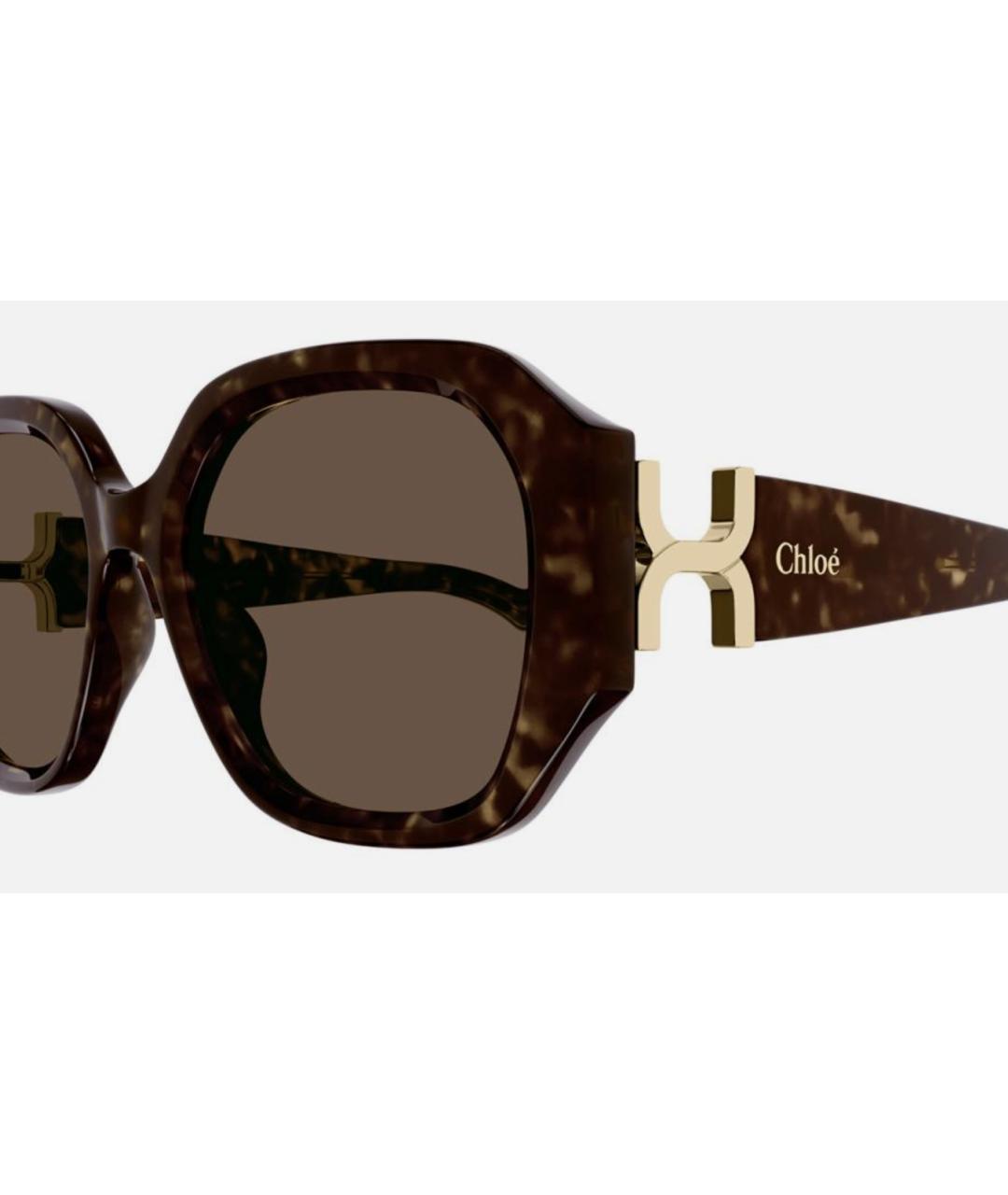 CHLOE Коричневые солнцезащитные очки, фото 3