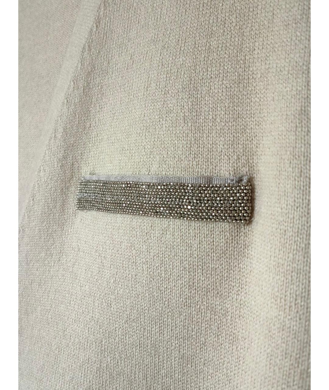 FABIANA FILIPPI Бежевый шерстяной кардиган, фото 4