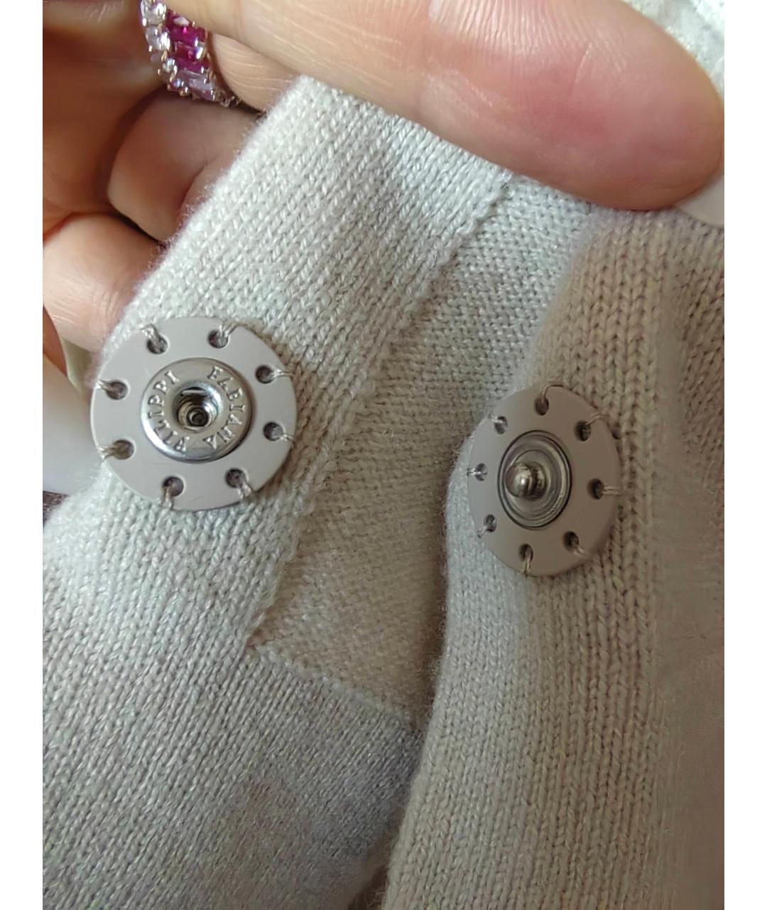 FABIANA FILIPPI Бежевый шерстяной кардиган, фото 8