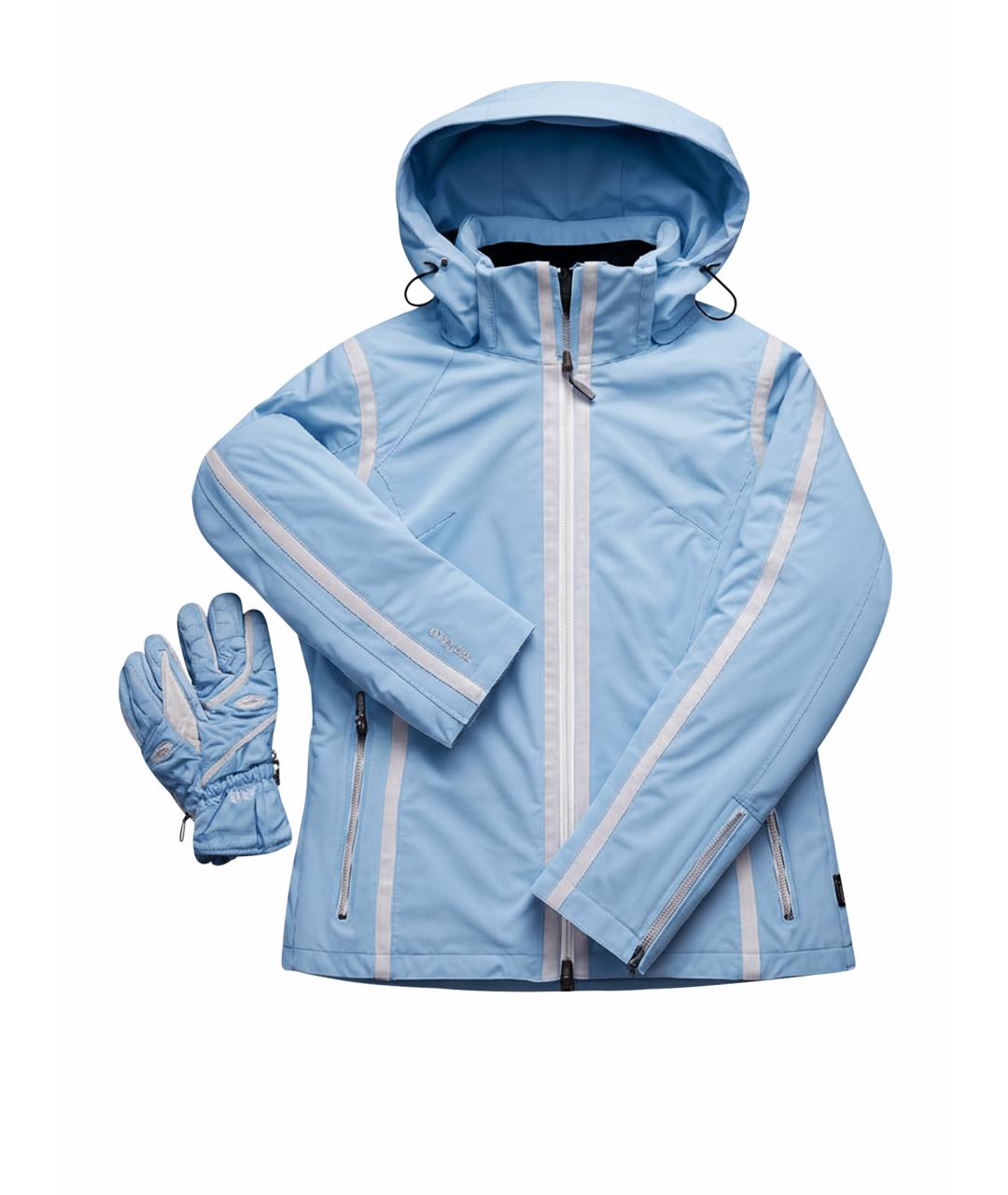 DESCENTE Голубая синтетическая спортивная куртка, фото 1