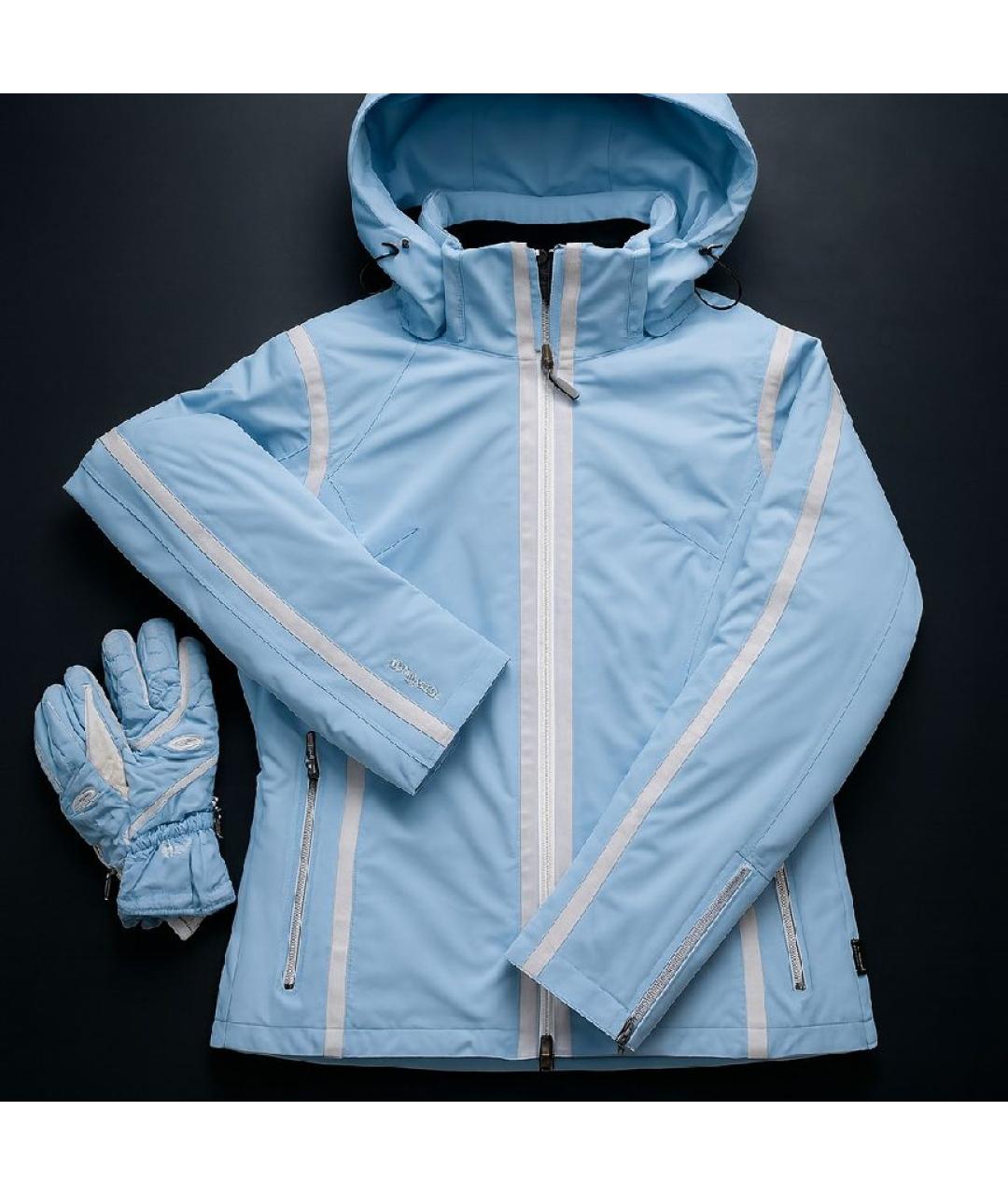 DESCENTE Голубая синтетическая спортивная куртка, фото 8