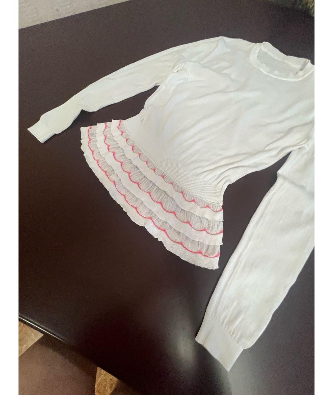 RED VALENTINO Белый хлопковый джемпер / свитер, фото 4