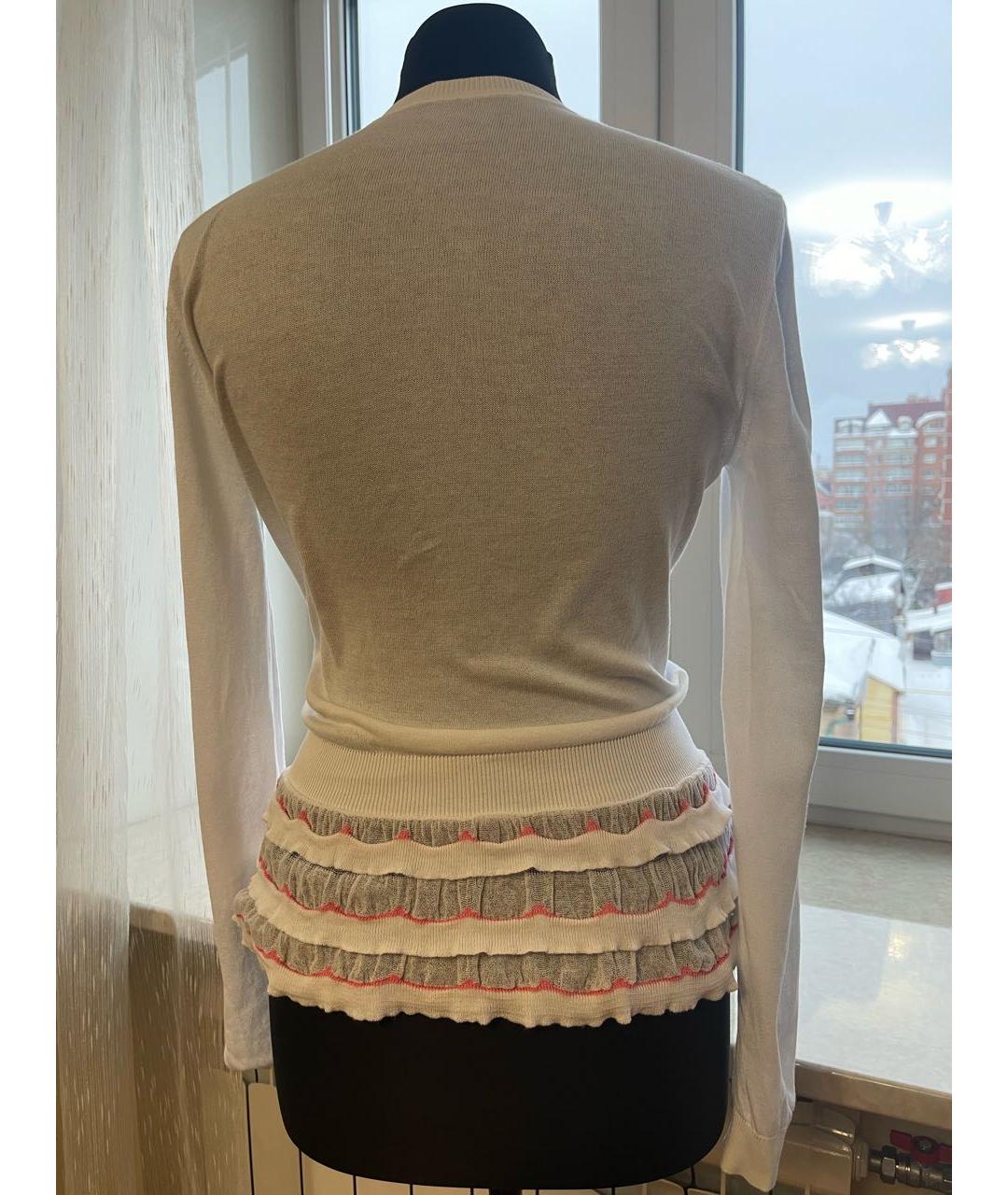 RED VALENTINO Белый хлопковый джемпер / свитер, фото 3