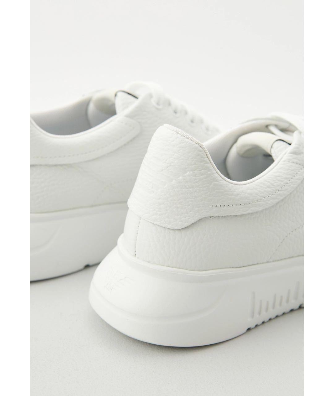 EMPORIO ARMANI Белые кожаные кроссовки, фото 3