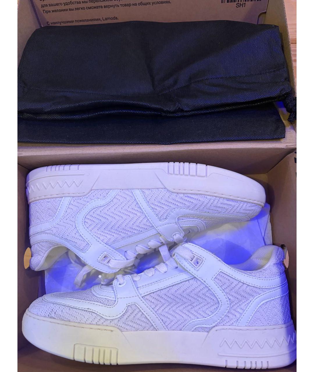 MISSONI Белые текстильные кроссовки, фото 4