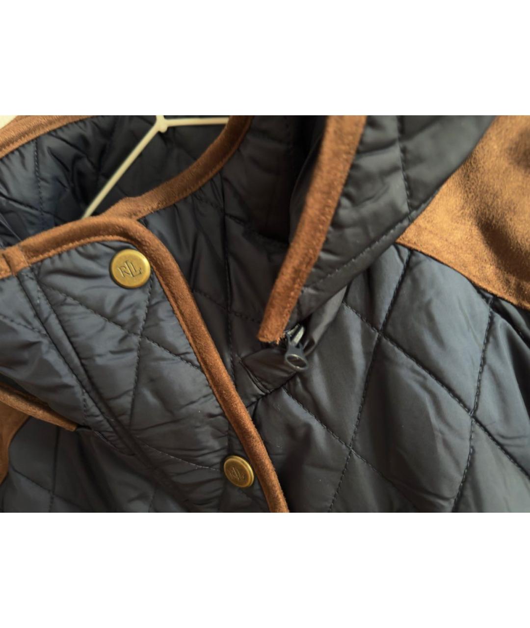 RALPH LAUREN Темно-синяя полиэстеровая куртка, фото 6