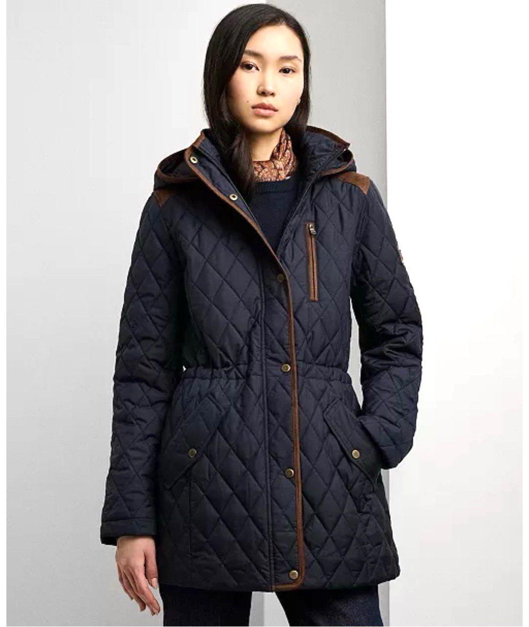 RALPH LAUREN Темно-синяя полиэстеровая куртка, фото 8