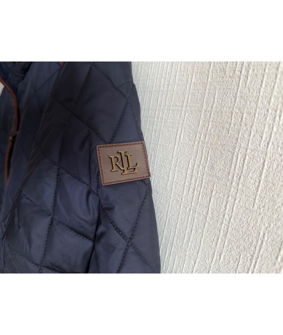 RALPH LAUREN Темно-синяя полиэстеровая куртка, фото 7