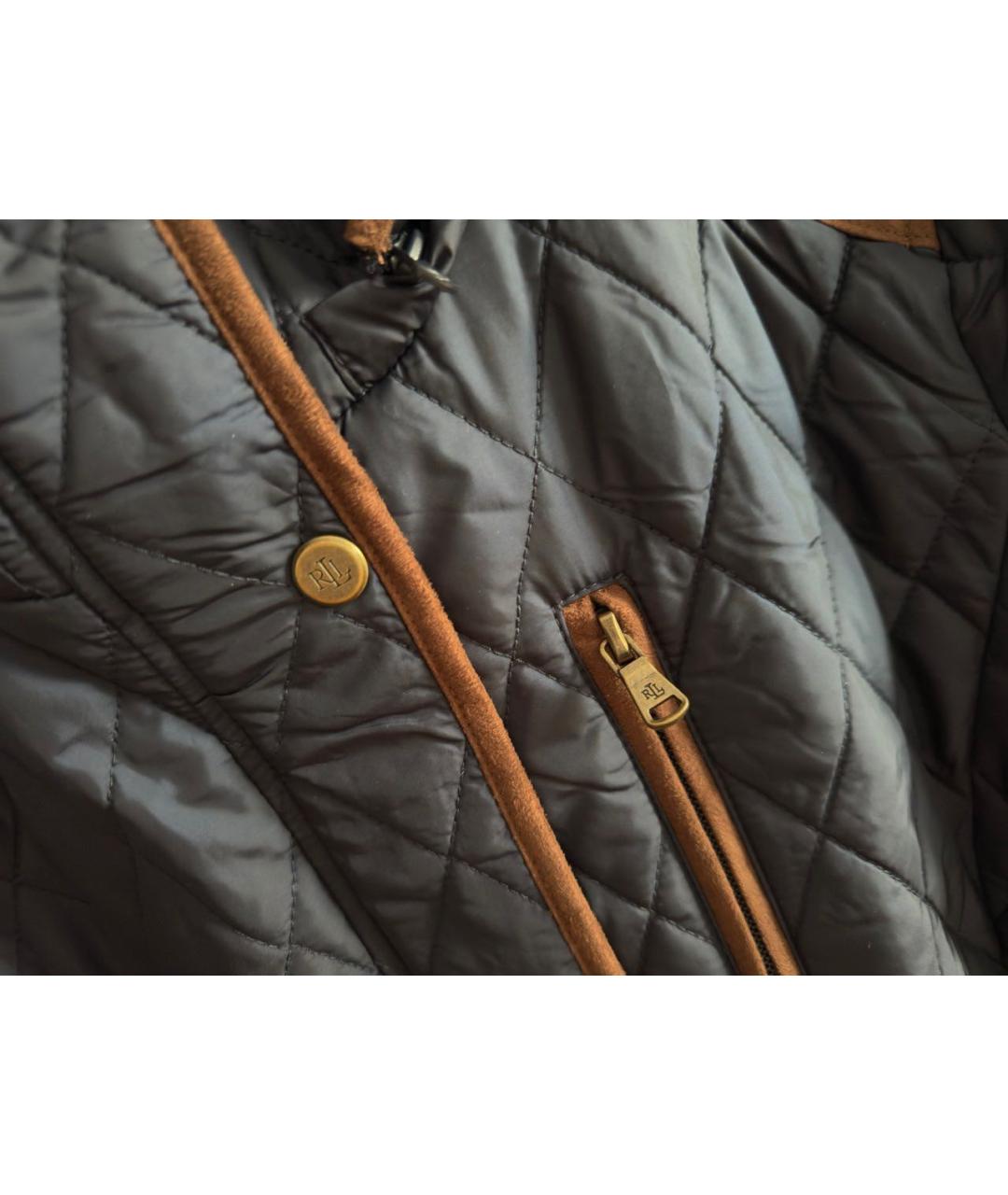 RALPH LAUREN Темно-синяя полиэстеровая куртка, фото 5