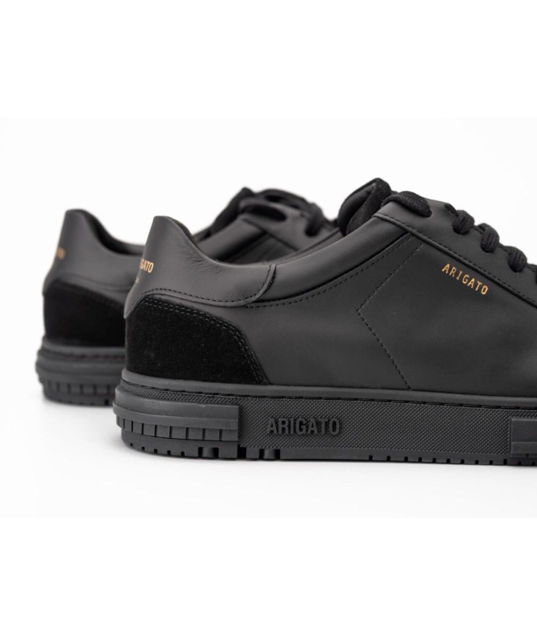 AXEL ARIGATO Черные кожаные низкие кроссовки / кеды, фото 4
