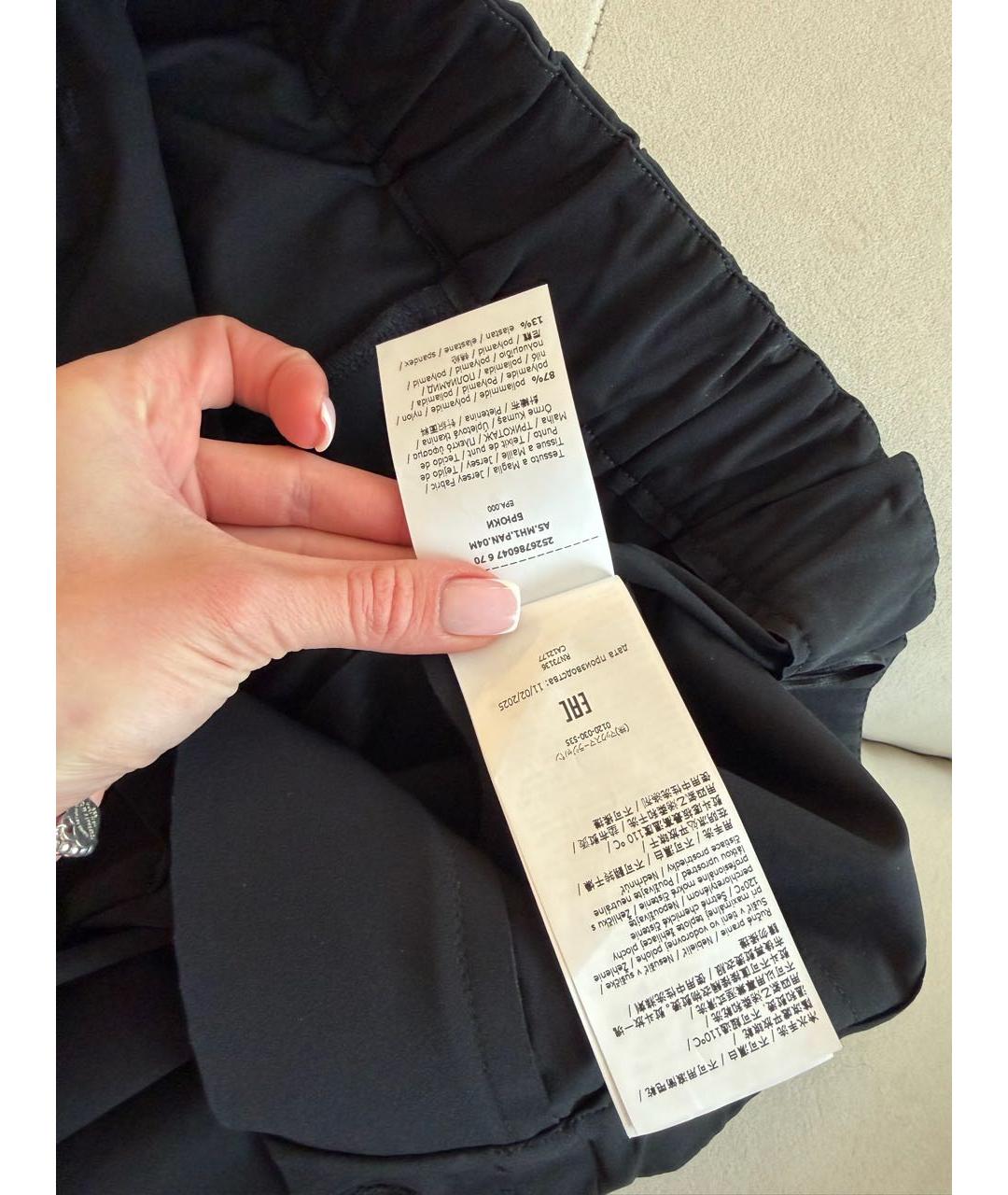 MAX MARA Черные прямые брюки, фото 6