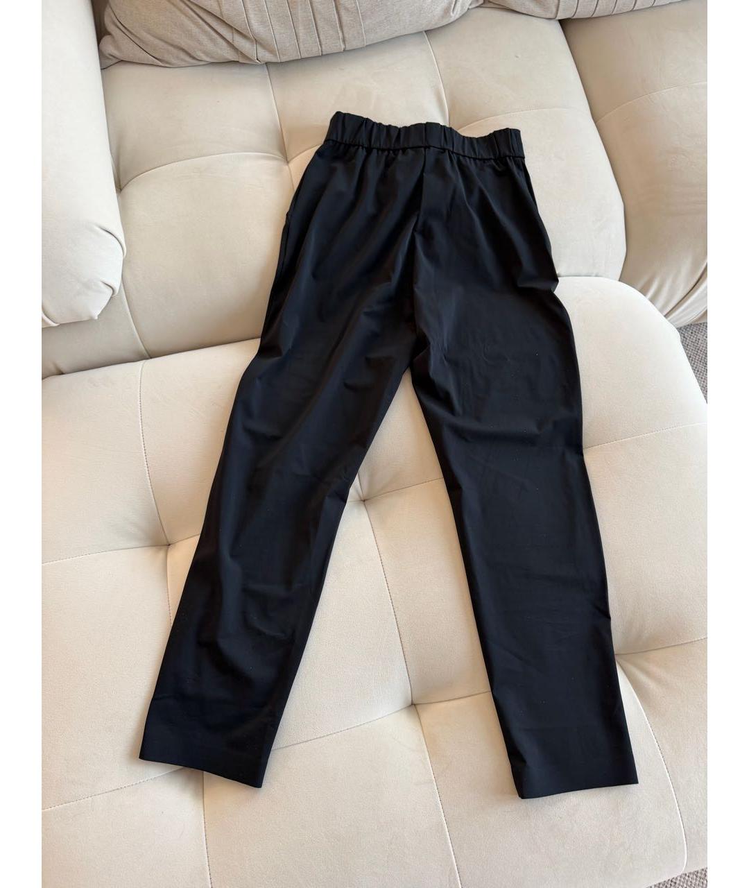 MAX MARA Черные прямые брюки, фото 3